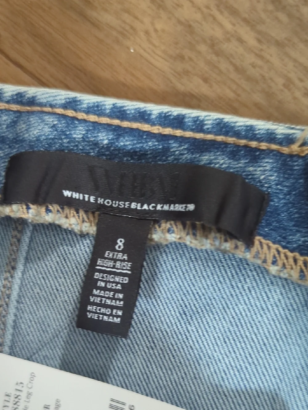 High-Rise Wide-Leg Cropped Jeans - Blue